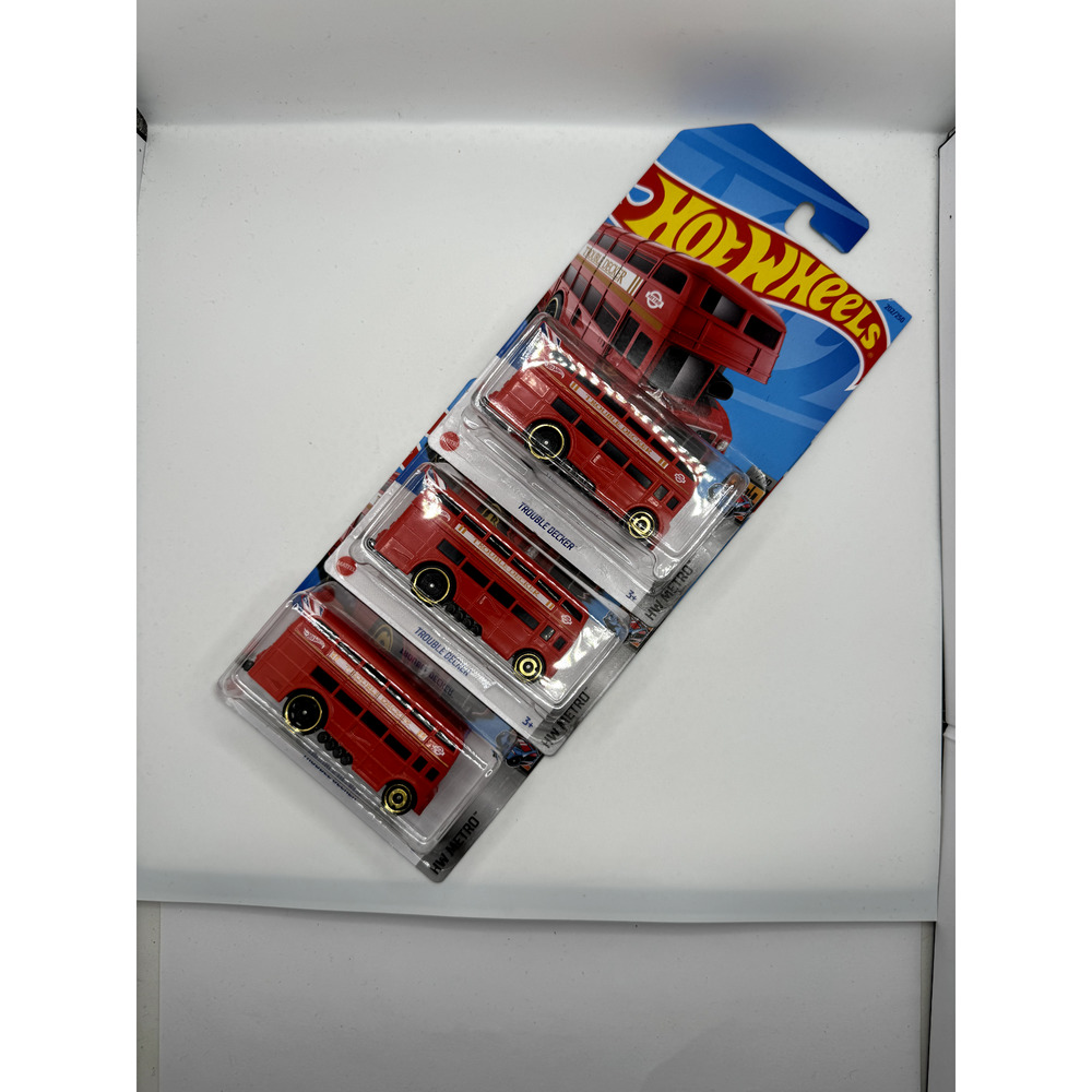 2023 Hot Wheels HW METRO 7/10 Trouble Decker Lot of 3